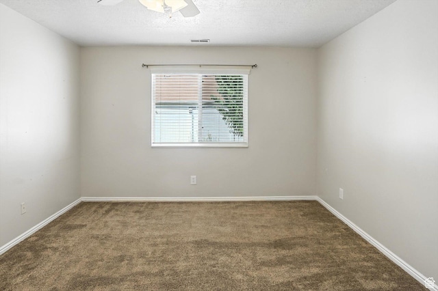 452 E 875 N, Ogden, UT 84404 - carpeted spare room with ceiling fan and a textured ceiling