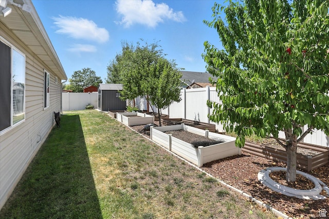 452 E 875 N, Ogden, UT 84404 - fenced backyard featuring a vegetable garden and a shed