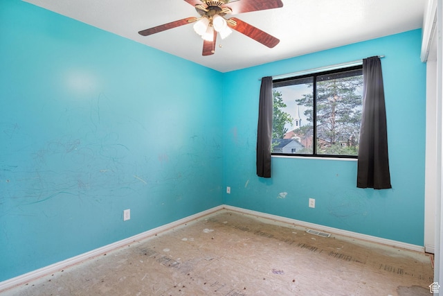 632 S 1150 W, Layton, UT 84041 - empty room featuring baseboards and ceiling fan