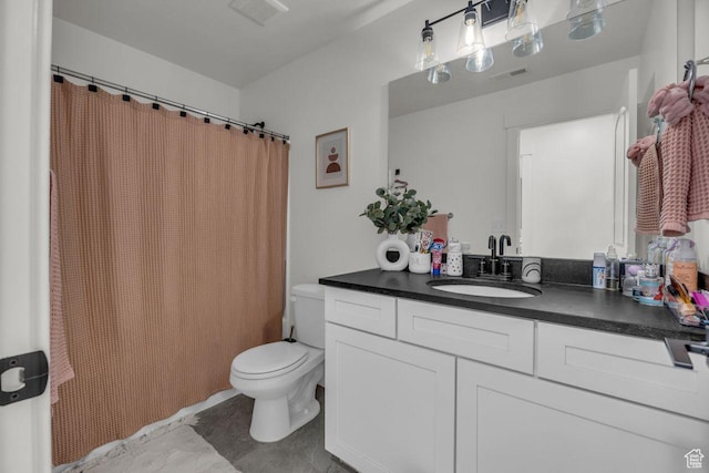 12357 S Eovaldi Ave, Herriman, UT 84096 - full bath featuring vanity, a shower with curtain, and tile patterned floors
