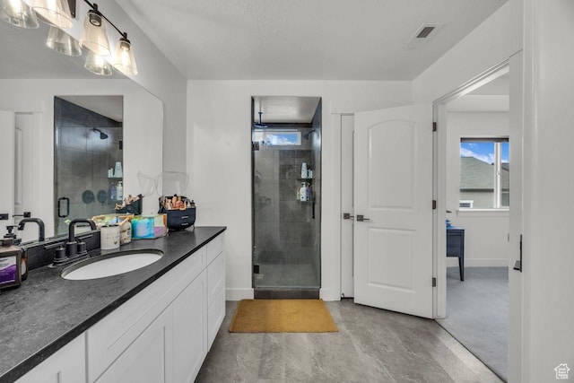 12357 S Eovaldi Ave, Herriman, UT 84096 - bathroom featuring vanity and a stall shower