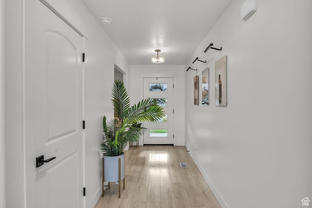 12357 S Eovaldi Ave, Herriman, UT 84096 - corridor with baseboards and light wood-type flooring
