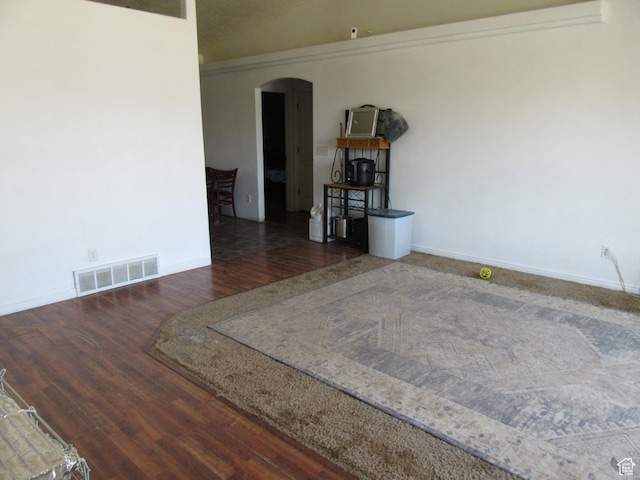 544 E 1875 S, Roosevelt, UT 84066 - spare room featuring arched walkways and wood finished floors