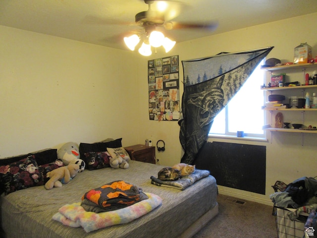 544 E 1875 S, Roosevelt, UT 84066 - bedroom with carpet flooring and ceiling fan