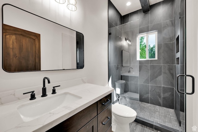 11301 E Marigold Ln Unit 1670, Heber City, UT 84032 - bathroom featuring vanity and a stall shower