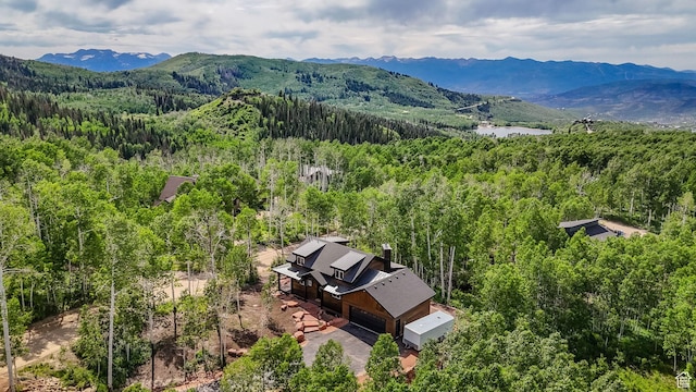 11301 E Marigold Ln Unit 1670, Heber City, UT 84032 - drone / aerial view of a heavily wooded area and mountains