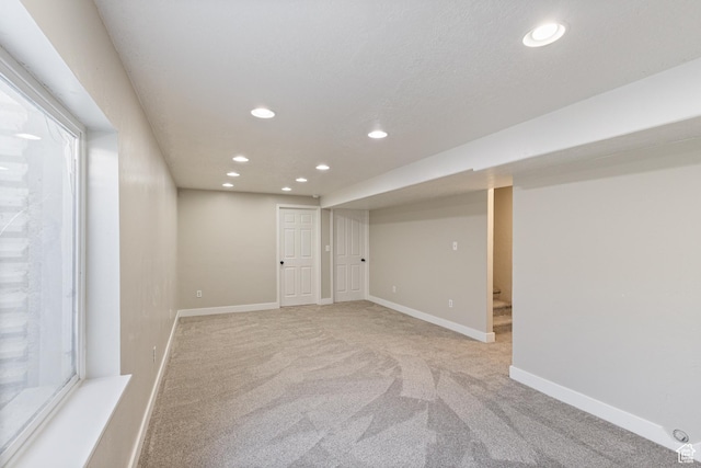 1919 E Church Way, Eagle Mountain, UT 84005 - finished below grade area featuring recessed lighting and light colored carpet
