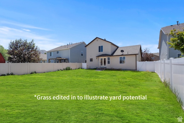 1919 E Church Way, Eagle Mountain, UT 84005 - rear view of house featuring a fenced backyard