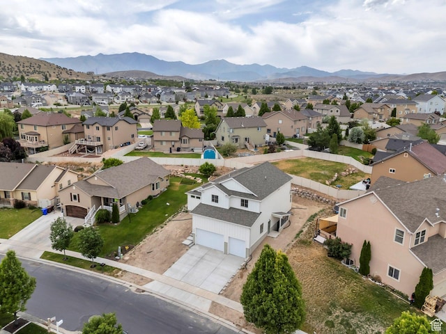 7625 N Silver Creek Way, Eagle Mountain, UT 84005 - aerial view of residential area featuring mountains