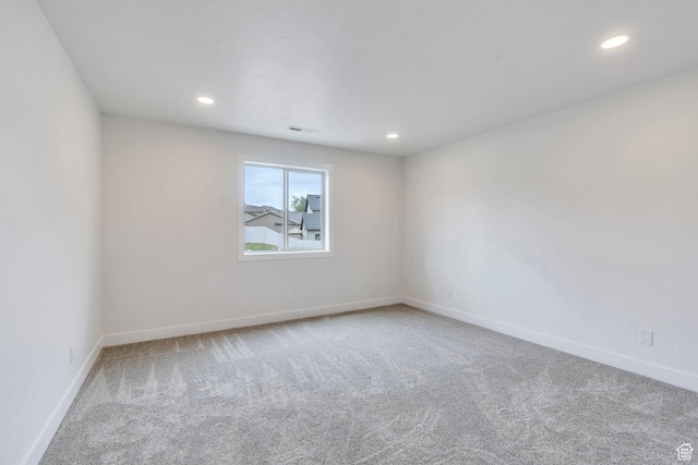 7625 N Silver Creek Way, Eagle Mountain, UT 84005 - carpeted empty room with recessed lighting