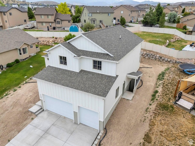7625 N Silver Creek Way, Eagle Mountain, UT 84005 - aerial view of residential area featuring mountains