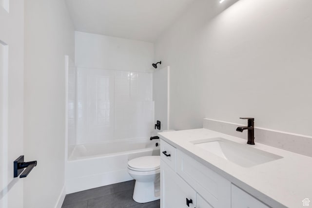 7625 N Silver Creek Way, Eagle Mountain, UT 84005 - bathroom featuring vanity, tub / shower combination, and tile patterned flooring