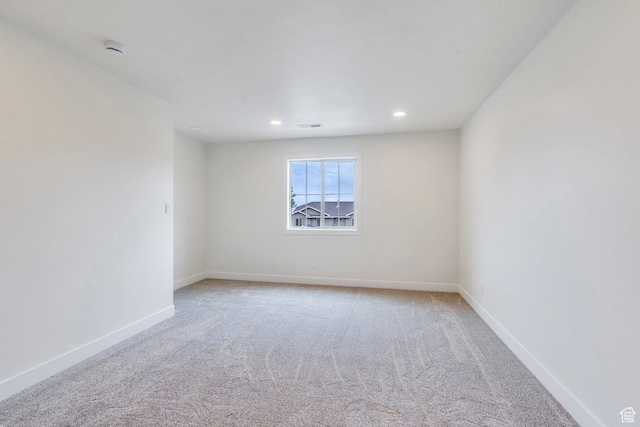7625 N Silver Creek Way, Eagle Mountain, UT 84005 - carpeted spare room with a smoke detector and recessed lighting