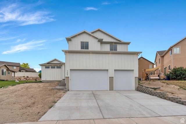 7625 N Silver Creek Way, Eagle Mountain, UT 84005 - view of front of home with a garage and driveway