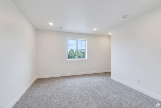 7625 N Silver Creek Way, Eagle Mountain, UT 84005 - carpeted empty room with recessed lighting and a smoke detector