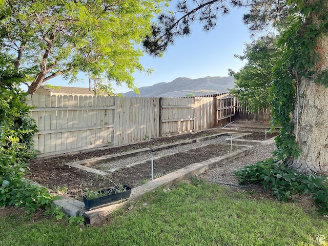 920 S 940 W, Richfield, UT 84701 - fenced backyard with a vegetable garden and a mountain view