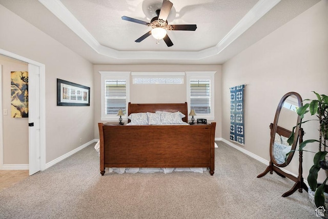1065 W 2740 S, Nibley, UT 84321 - bedroom featuring carpet floors, a raised ceiling, multiple windows, and a ceiling fan