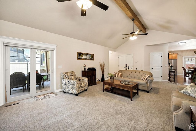 1065 W 2740 S, Nibley, UT 84321 - carpeted living area featuring a ceiling fan and baseboards