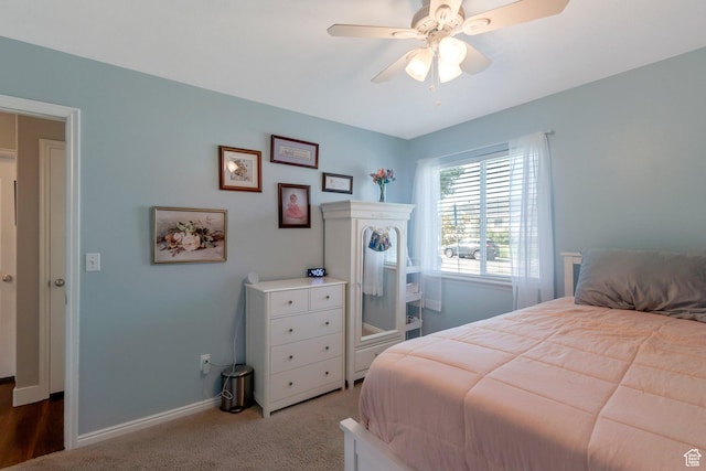 2714 E Stony Hill Way S, Spanish Fork, UT 84660 - bedroom featuring carpet floors and ceiling fan