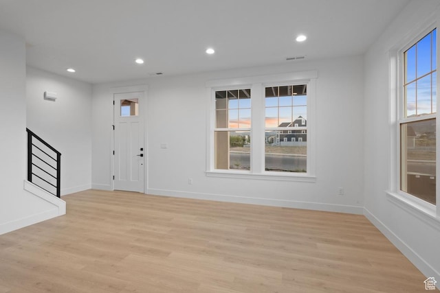 6658 W Docksider Dr, South Jordan, UT 84009 - entryway featuring light wood finished floors and recessed lighting