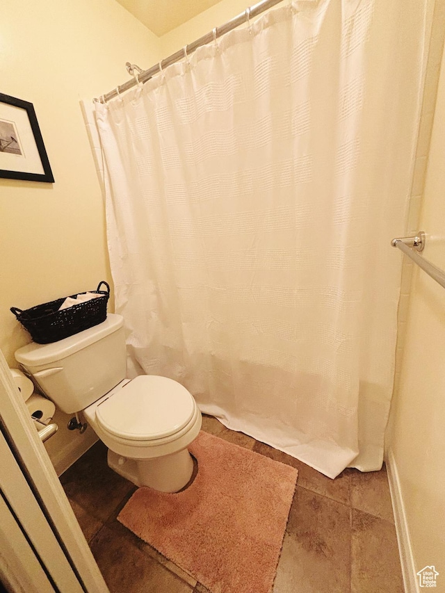 3853 Mitchell Dr, Santa Clara, UT 84765 - bathroom with tile patterned flooring and a shower with curtain