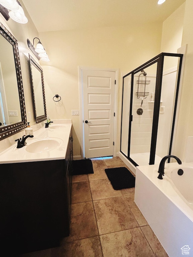 3853 Mitchell Dr, Santa Clara, UT 84765 - full bath featuring a bath, a stall shower, and double vanity