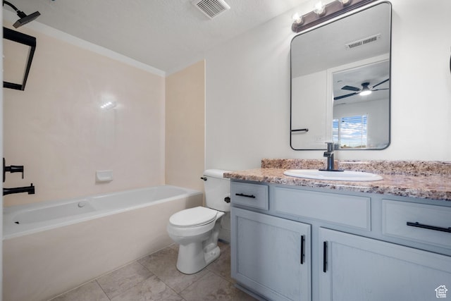 3812 E Rock Creek Rd Unit 5, Eagle Mountain, UT 84005 - full bathroom with vanity, tile patterned flooring, and a ceiling fan