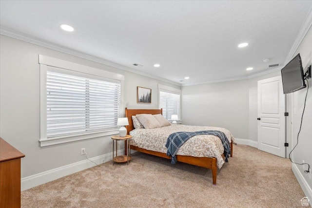6264 S Dellron Dr, Murray, UT 84123 - carpeted bedroom with recessed lighting and crown molding