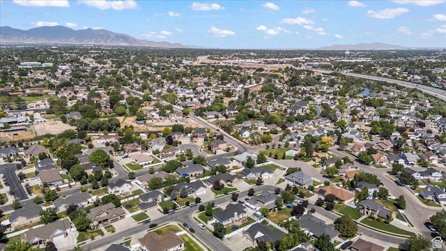 6264 S Dellron Dr, Murray, UT 84123 - aerial overview of property's location with mountains and nearby suburban area