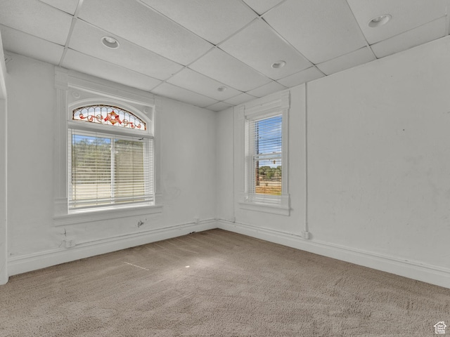 13225 S Redwood Rd, Riverton, UT 84065 - carpeted empty room with healthy amount of natural light and a paneled ceiling