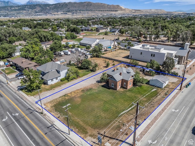 13225 S Redwood Rd, Riverton, UT 84065 - aerial view of residential area with mountains and property boundaries highlighted