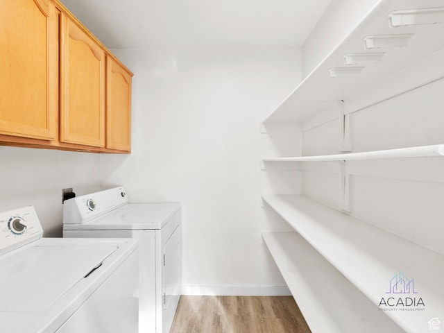 1285 S 550 E, Springville, UT 84663 - washroom with cabinet space, washer and dryer, and light wood-type flooring