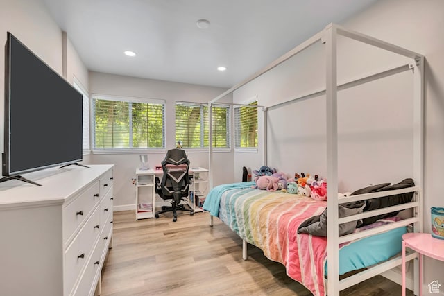 650 S Main St Unit 8102, Bountiful, UT 84010 - bedroom with light wood-type flooring and recessed lighting