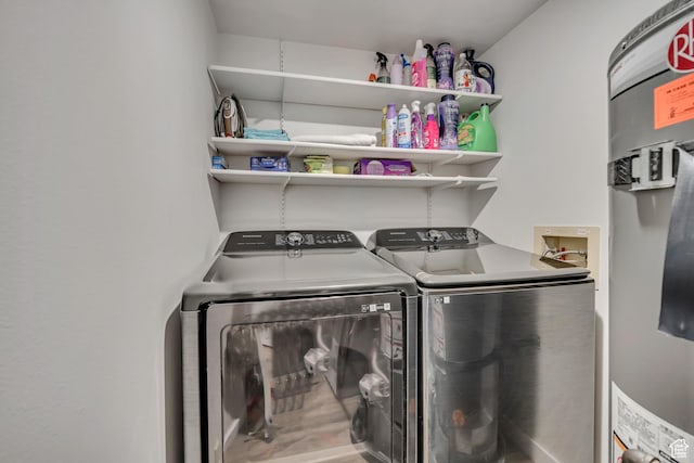 650 S Main St Unit 8102, Bountiful, UT 84010 - laundry area featuring water heater and separate washer and dryer