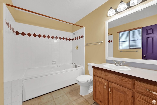4188 S 2725 W, Roy, UT 84067 - bathroom featuring vanity, bathtub / shower combination, and tile patterned flooring