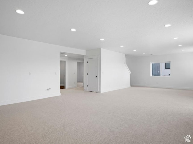5885 N Canyon Rim Rd Unit 624, Lehi, UT 84043 - below grade area with recessed lighting and light carpet