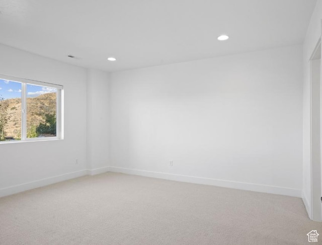 5885 N Canyon Rim Rd Unit 624, Lehi, UT 84043 - empty room with light carpet and recessed lighting