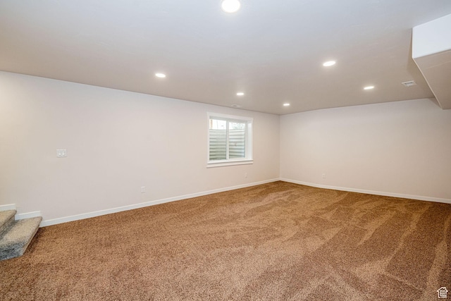 432 E 2700 N, North Ogden, UT 84414 - basement with carpet floors and recessed lighting