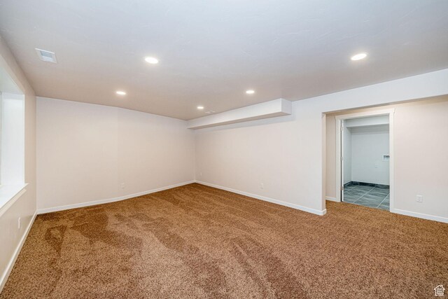 432 E 2700 N, North Ogden, UT 84414 - finished below grade area featuring carpet flooring and recessed lighting