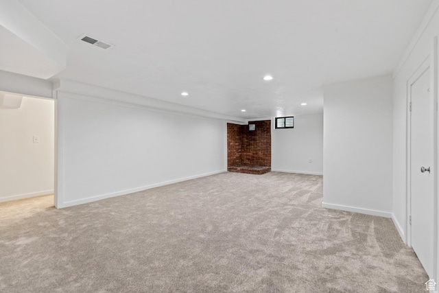 680 E 2800 N, North Ogden, UT 84414 - below grade area featuring light carpet and recessed lighting