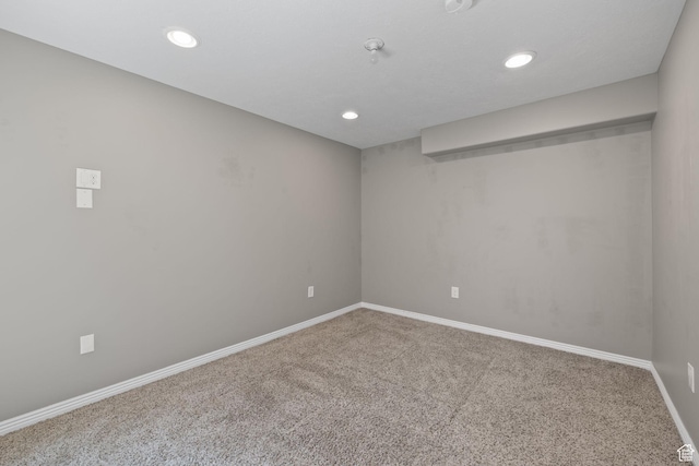 3991 W Hollandia Ln, West Jordan, UT 84084 - carpeted spare room with baseboards and recessed lighting