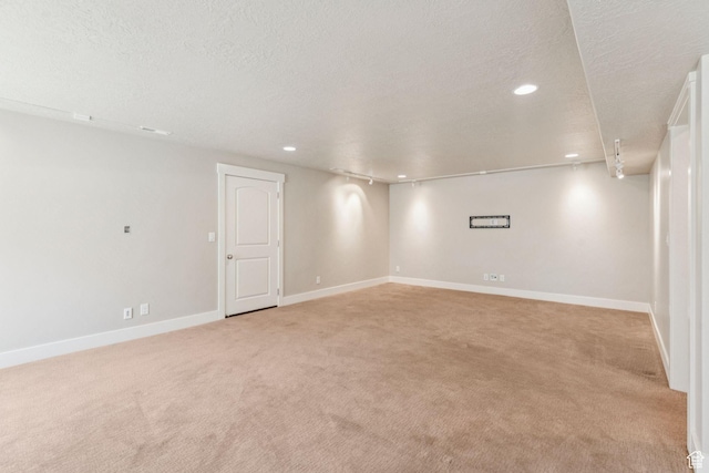 11103 S Kiwano Way W, South Jordan, UT 84009 - empty room featuring light carpet, recessed lighting, and a textured ceiling