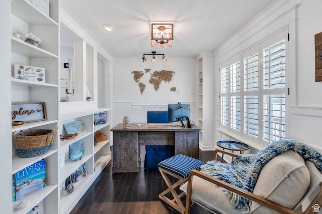914 W Red Fox Ln, Saratoga Springs, UT 84045 - home office with wood finished floors and crown molding
