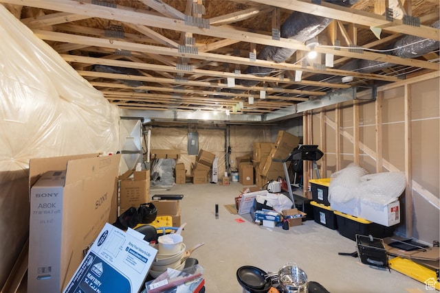 5680 W Pelican Ridge Ln, Salt Lake City, UT 84118 - unfinished below grade area with electric panel