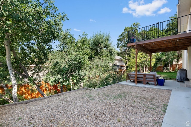 7968 S Titian St E, Cottonwood Heights, UT 84121 - view of yard featuring a patio area and outdoor lounge area