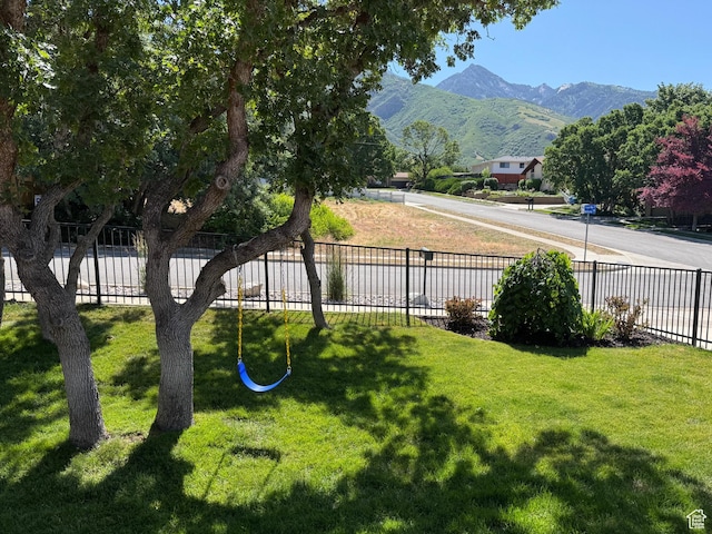 7968 S Titian St E, Cottonwood Heights, UT 84121 - view of yard featuring a mountain view