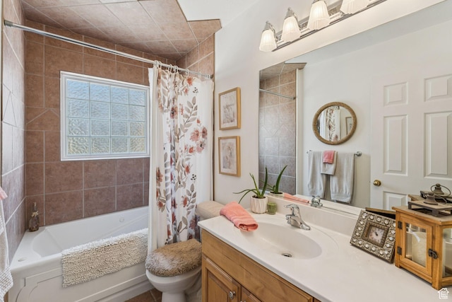 1492 S 2100 E, Salt Lake City, UT 84108 - bathroom with vanity and shower / bath combination with curtain