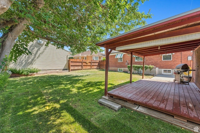 1492 S 2100 E, Salt Lake City, UT 84108 - view of yard featuring a deck