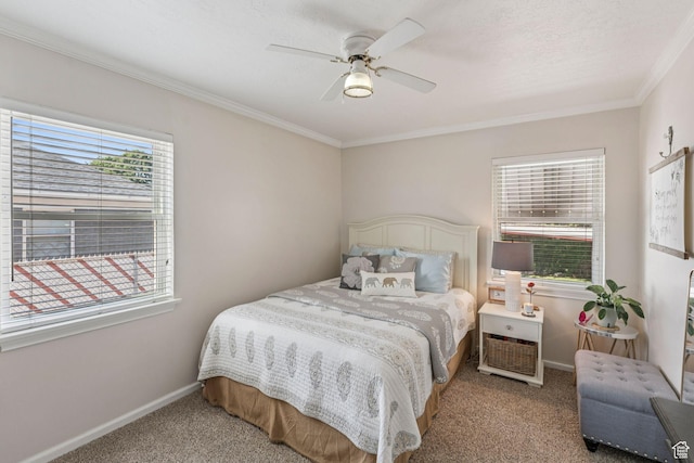 1492 S 2100 E, Salt Lake City, UT 84108 - carpeted bedroom featuring ornamental molding and a ceiling fan