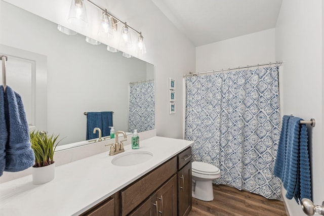 155 N 3830 W, West Point, UT 84015 - full bath with vanity, wood finished floors, and a shower with shower curtain